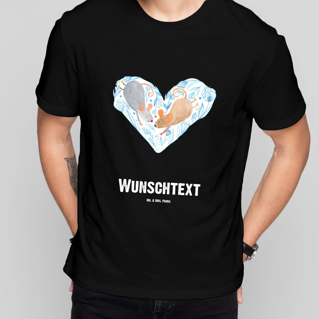 Personalisiertes T-Shirt Mäuse Herz Bedrucken, T-Shirt mit Namen, Wunschtext, T-Shirt mit Aufruck, T-Shirt Personalisiert, Liebe, Freund, Ehefrau, Liebesgeschenk, Heiraten, Hocheitstag, Jahrestag, Verlobung, Heiratsantrag, Partner, Ehemann, Freundin, Geschenk für Zwei, Lieblingsmensch, Gemeinsamkeit, Mäuse, Liebesbotschaft, Love, Liebesbeweis, Maus, Hochzeit