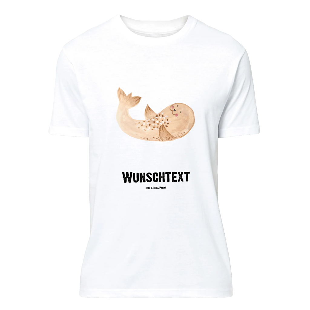 Personalised T-Shirt seal Lay Bedrucken, T-Shirt mit Namen, T-Shirt Personalisiert, Wunschtext, T-Shirt mit Aufruck, Lustige Sprüche, Gute Laune, Tiere, Tiermotive, Nordsee, Meerestier, Freude, Seehund, Lachen, Robben, Strand, Robbe, Ostsee