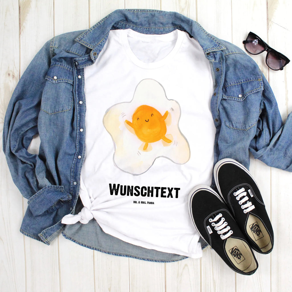 Personalised T-Shirt Fried egg egg Bedrucken, T-Shirt Personalisiert, T-Shirt mit Aufruck, Wunschtext, T-Shirt mit Namen, Lustige Sprüche, Gute Laune, Tiere, Tiermotive, Liebe, Glücklich, Spiegelei, Tag, Ei, Schön