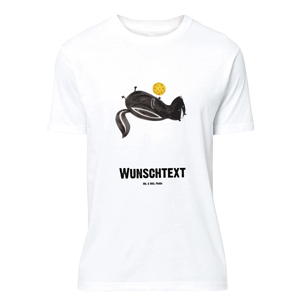 Personalised T-Shirt skunk ball T-Shirt mit Namen, Bedrucken, Wunschtext, T-Shirt Personalisiert, T-Shirt mit Aufruck, Stinktier, Skunk, Stinker, Weisheit, Raubtier, Wildtier, Stinki, Verspielt