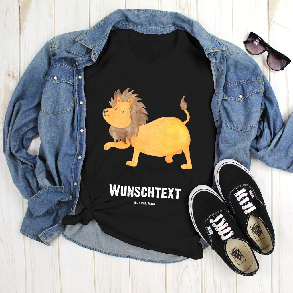 Personalised T-Shirt Star sign Lion T-Shirt Personalisiert, T-Shirt mit Aufruck, Wunschtext, T-Shirt mit Namen, Bedrucken, Astrologie, Aszendent, Tierkreiszeichen, Horoskop, Sternzeichen, Geschenk August, Löwe Geschenk, Geburtstag Juli, Geburtstag August, König Der Tiere, Geschenk Juli, Löwe Sternzeichen