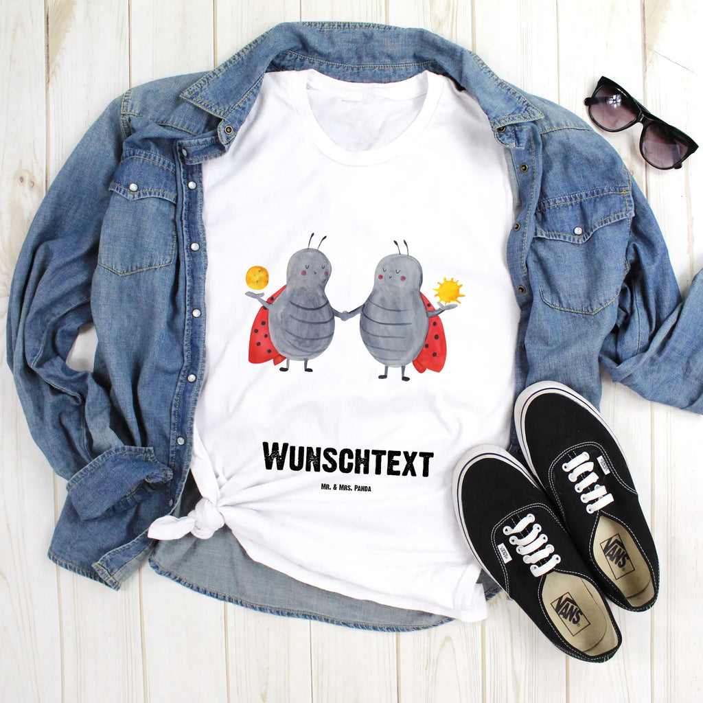 Rozmiar L Personalizowana koszulka znak zodiaku Bliźniak T-Shirt Personalisiert, Wunschtext, Bedrucken, T-Shirt mit Aufruck, T-Shirt mit Namen, Tierkreiszeichen, Horoskop, Astrologie, Aszendent, Sternzeichen, Zwillinge, Geschenk Mai, Zwillingsbruder, Zwillingsschwester, Geschenk Juni, Zwilling Geschenk, Geburtstag Mai, Glückskäfer, Zwilling Sternzeichen, Marienkäfer