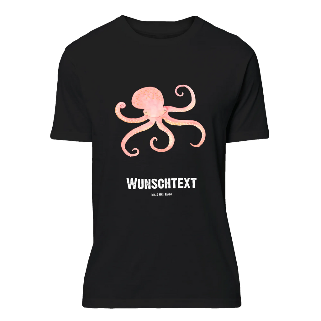 Personalised T-Shirt Squid T-Shirt mit Aufruck, T-Shirt Personalisiert, Wunschtext, Bedrucken, T-Shirt mit Namen, Lustige Sprüche, Gute Laune, Tiere, Tiermotive, Meer, Tintenfisch, Ozean, Meerestier, Wasser, Arme, Krake