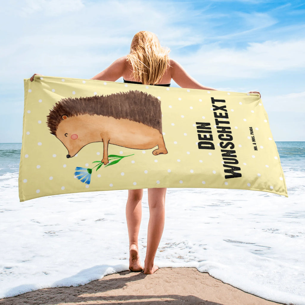 Hand towel with name Hedgehog Flower custom towel, towel gift, personalized bath towel, sauna towel with name, monogrammed bath towel, custom bathroom towel, towel with name, luxury personalized towels, custom print towel, embroidered towel, small animals, cute, funny, cute animal motives, hand drawn, small world, funny sayings, good mood, happy, gifts, gift ideas, special gifts, animal lover, card, hedgehog, visit, recovery wishes, get well soon, hospital, illness, sick