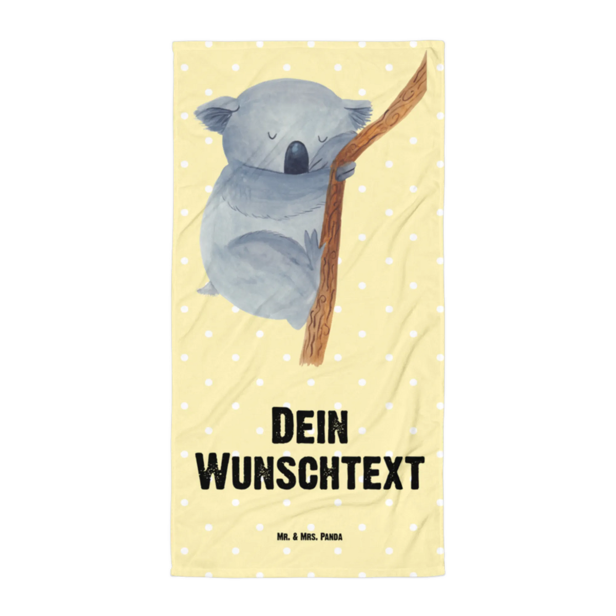Hand towel with name koala card, gift ideas, gifts, small animals, cute, cute animal motives, hand drawn, funny sayings, good mood, special gifts, animal lover, sleeping, dream, bedroom, koala bear, dreamland