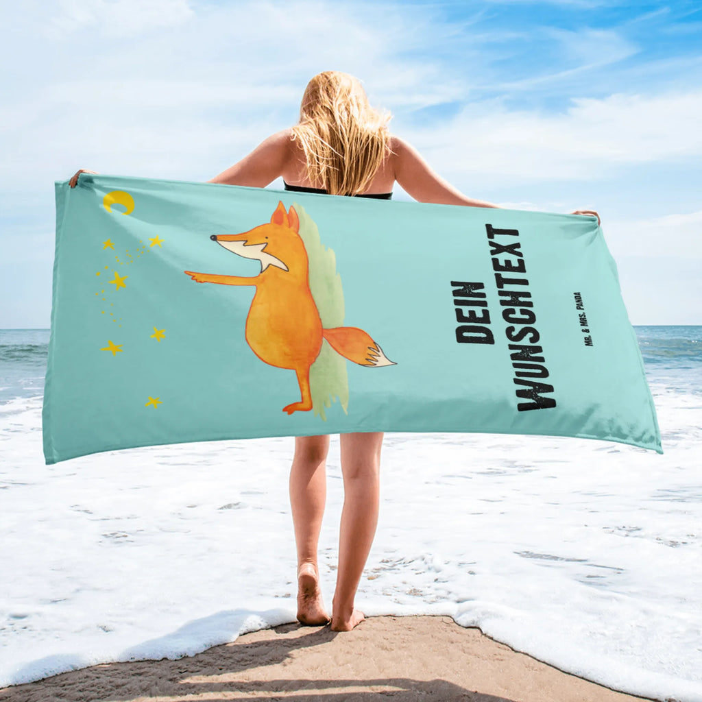 Hand towel with name Fox Stars sauna towel with name, towel gift, custom towel, custom print towel, monogrammed bath towel, embroidered towel, towel with name, luxury personalized towels, custom bathroom towel, personalized bath towel, fox, foxes, forest wildlife, clever as a fox, animal lover, words of consolation, Saying positive, Saying beautiful, Fox, Always Look on the Bright Side of Life, Romance