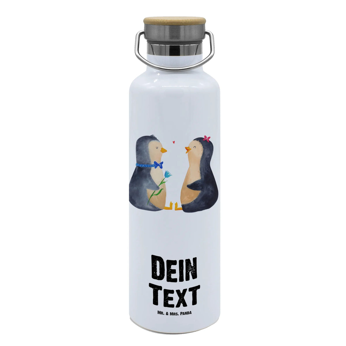 Personalised drinks bottle Penguin pair Penguin, North Pole, Winter, Penguins, lovers, anniversary, love, wedding, wedding gift, great love, dream couple, penguin, proof of love, love gift, penguins, wedding day, engagement