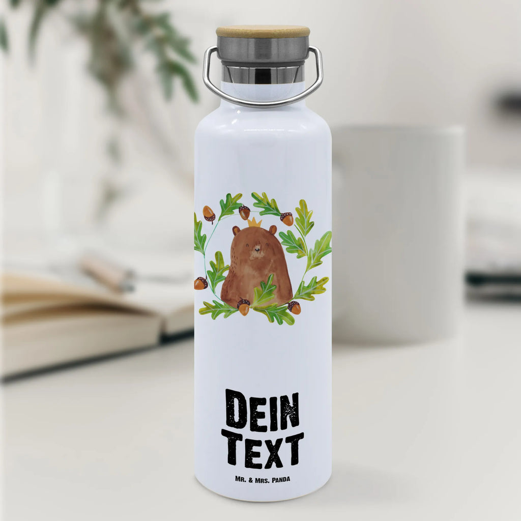 Personalised drinks bottle bear king bear, teddy, teddy bear, cuddly toy, Daddy, world best daddy, Father, Daddy Bear, Dad, Father's Day, best daddy, Bear
