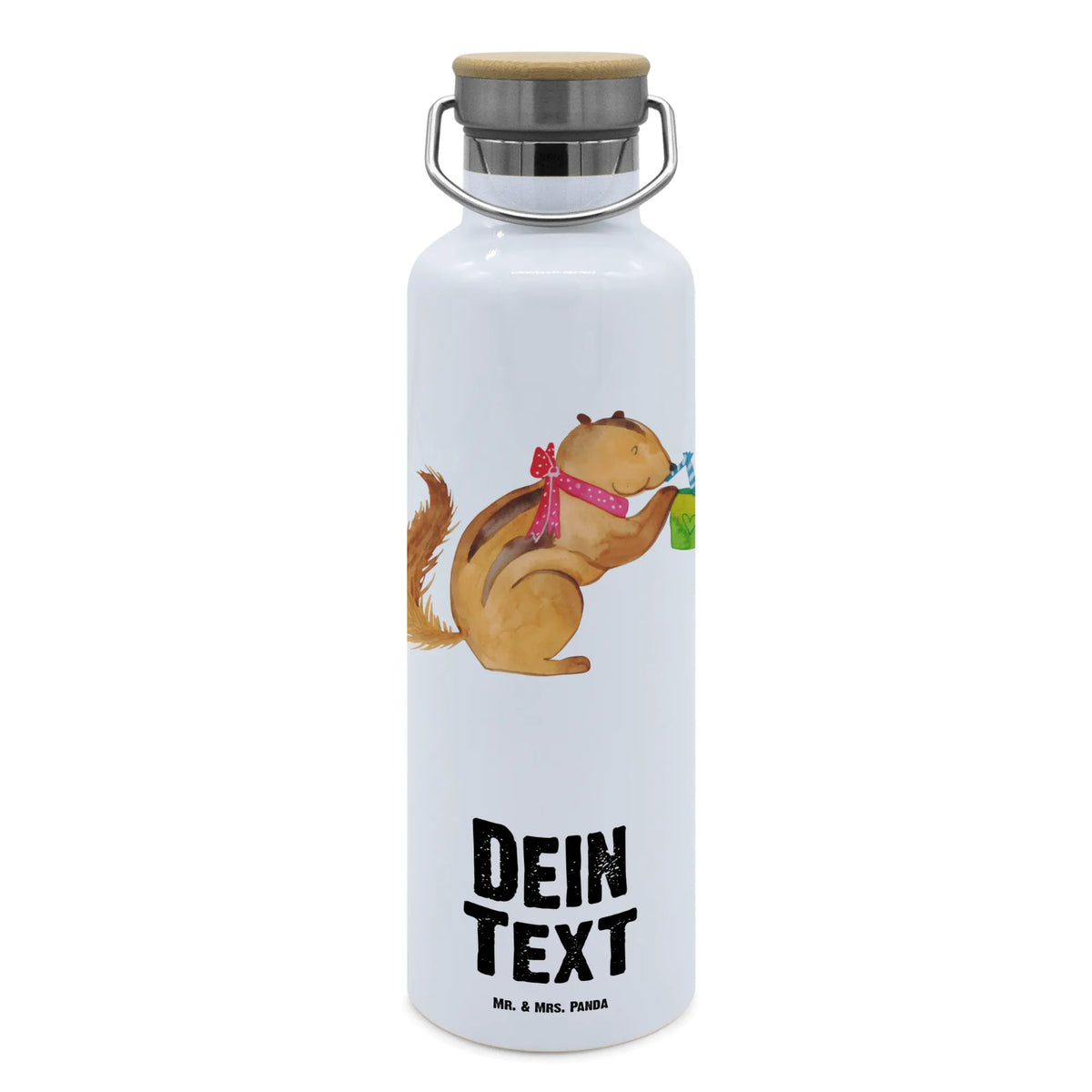 Personalised drinks bottle Squirrel smoothies card, gift ideas, gifts, small animals, cute, cute animal motives, hand drawn, funny sayings, good mood, special gifts, animal lover, chipmunks, diet, squirrels, weight loss
