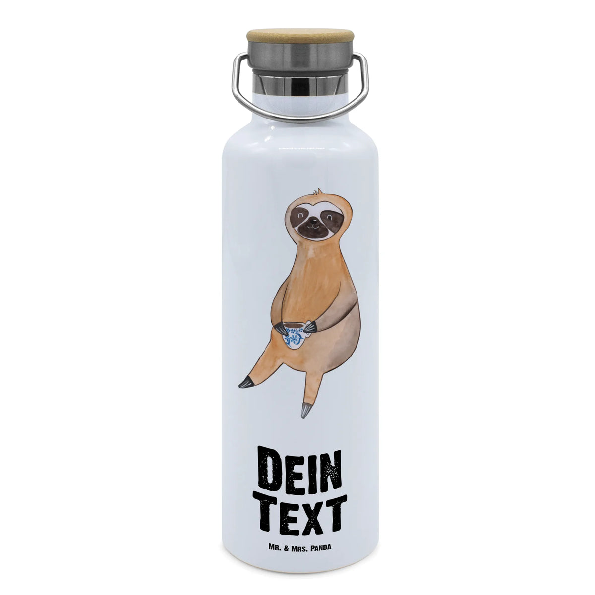 Personalised drinks bottle sloth Coffee Sloth, sloth, trend animal, lazy, coffee cup, early riser, connoisseur, first coffee, coffee, favourite animal, morning grumbler
