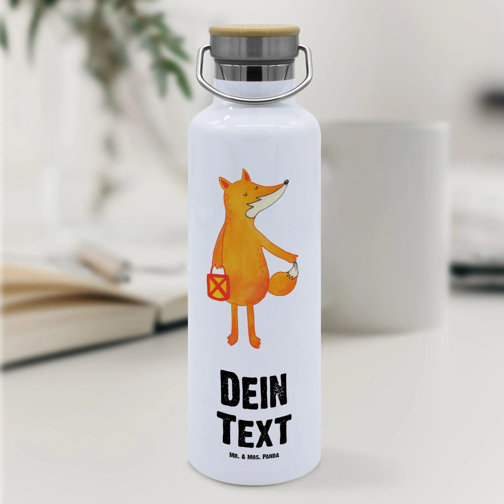 Personalised drinks bottle Fox Lantern fox, foxes, forest wildlife, clever as a fox, animal lover, Cheer up, Lantern parade, Fox, Spell comforting, Caesar Otto Hugo Flaischlen, Saint Martin, Lantern, Foxes, Lovesickness Spell