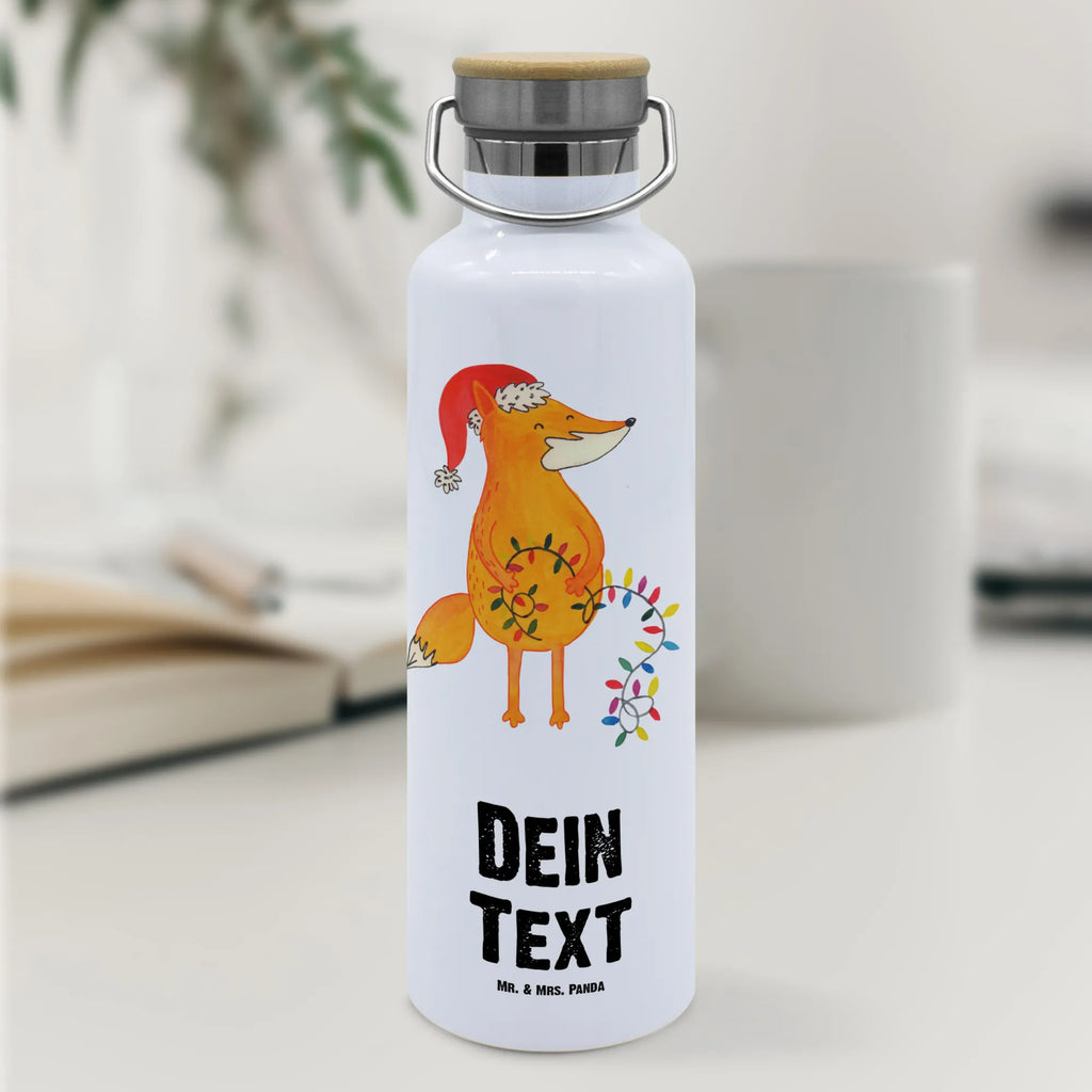 Personalised drinks bottle Fox Christmas Winter, Christmas, Christmas time, snow, Foxes, Santa Claus, Fox, Saying beautiful, Christmas Eve, Gift Christmas