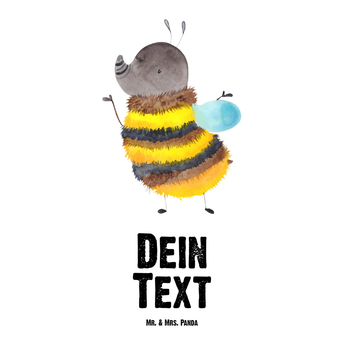 Personalised drinks bottle bumblebee fluffy small animals, cute, funny, cute animal motives, hand drawn, small world, funny sayings, good mood, happy, gifts, gift ideas, special gifts, animal lover, card, Bee, Nature, Flower, Fluffy, Bumblebee