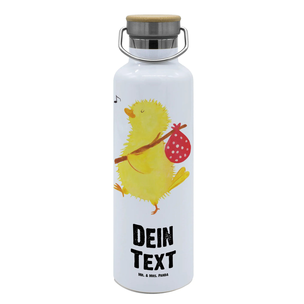 Personalised drinks bottle chick wander Easter bunny, joy, time management, Easter greetings, globetrotters, greetings, spring fever, chick, miracles, Easter egg, nonsense, time, travelling, happy Easter, egg, Easter eggs