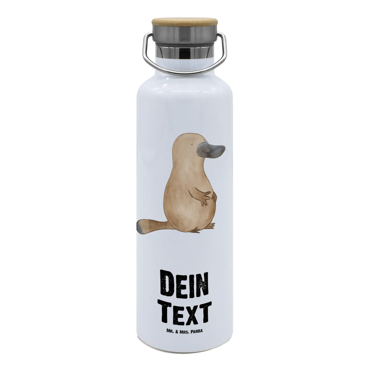 Personalised drinks bottle platypus courage Seafood, aquatic animals, ocean, sea, fish, shells, corals, reef, whale, narwhal, sea urchin, lobster, platypus, turtle, manatee, crocodile, orca, shrimp, gifts for seafood lovers, water world, underwater animals, underwater world, vacation, deep sea, seafood fans, gift ideas, seafood decoration, seafood posters, courage, work, Platypus, new start, wisdom, world trip, Raodtrip, office, training, brave, new beginning, motivation