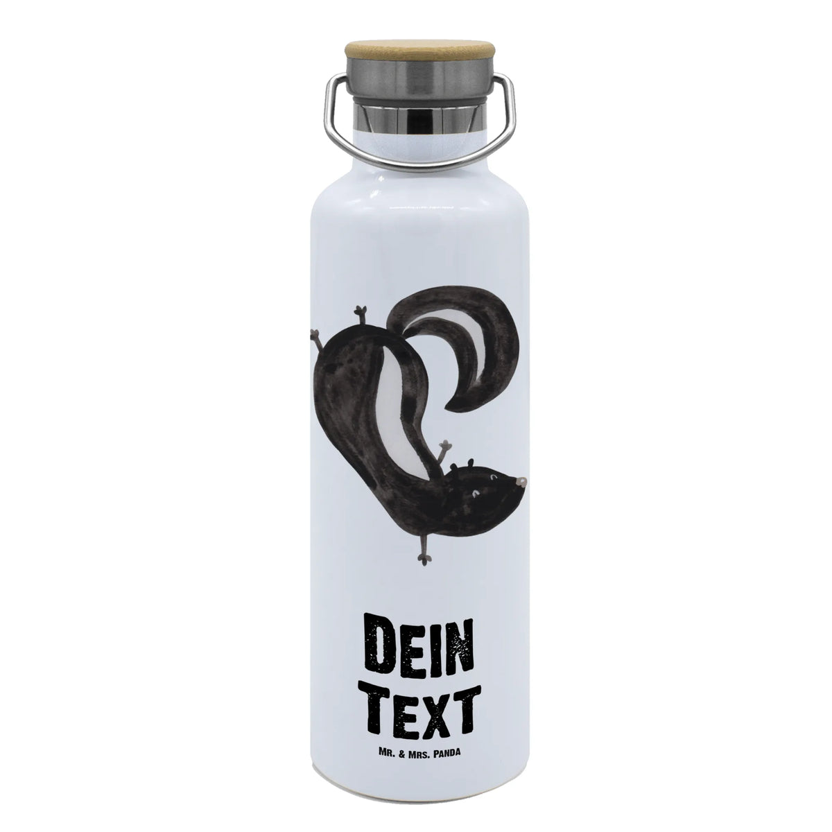 Personalised drinks bottle skunk handstand Skunk, playful, playground, wild animal, stink, child, skunk, predator
