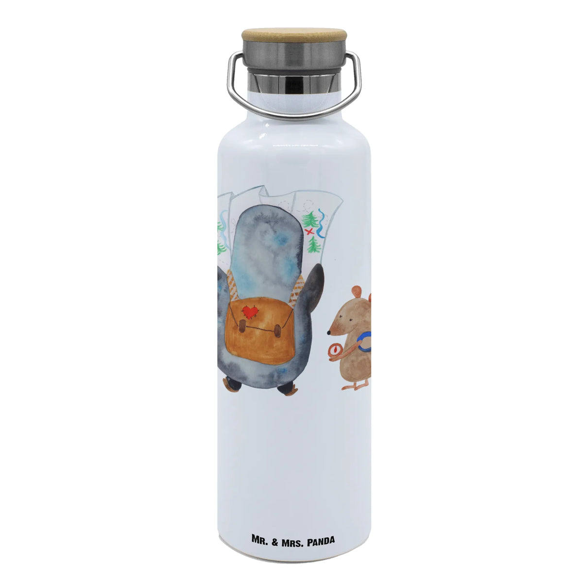 Drinks bottle Penguin & Mouse Hiker Penguin, North Pole, Winter, Penguins, penguins, adventure, hiking, wanderlust, adventurer, penguin, road trip, excursion