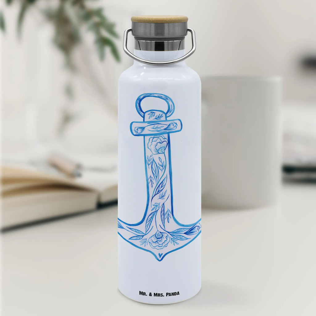 Drinks bottle anchor Blue small animals, cute, funny, cute animal motives, hand drawn, small world, funny sayings, good mood, happy, gifts, gift ideas, special gifts, animal lover, card