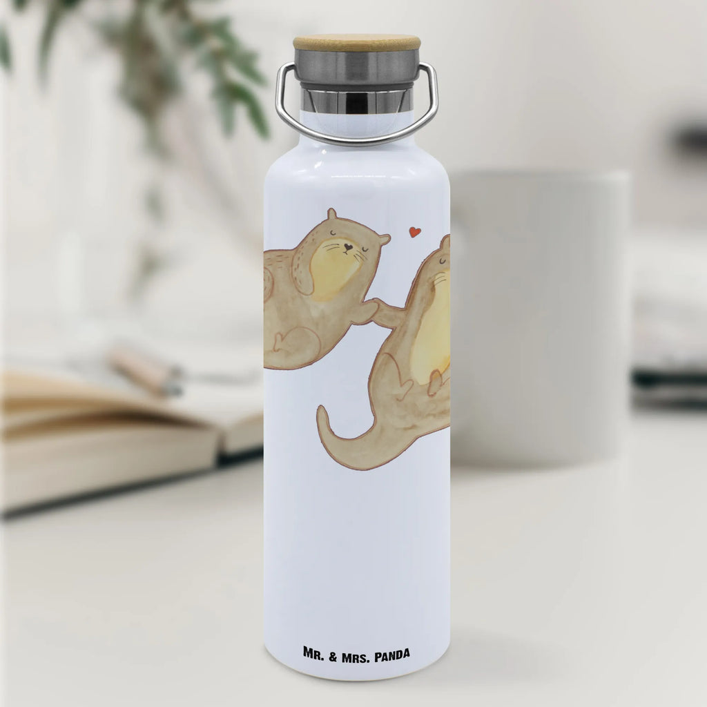 Drinks bottle otter holding hands otter, marten, sea otter, European otter, water mammal, aquatic animal, baby otter, predator, water, otter gifts, animal lover, gift ideas for animal lovers, animal, mammal, water animal, gifts for people in love, Otter Sea Otter Lake Otter