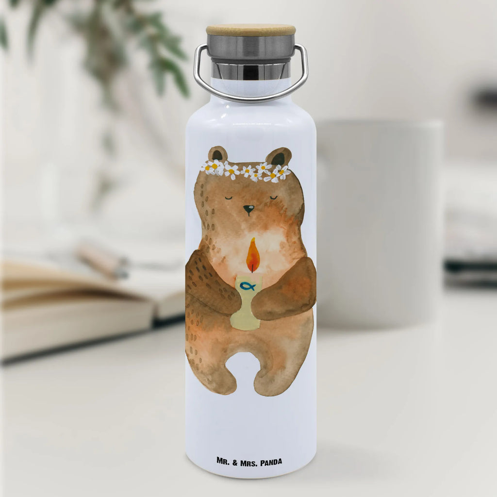 Drinks bottle bear communion bear, teddy, teddy bear, cuddly toy, communion, baptismal candle, catholic, God's blessing