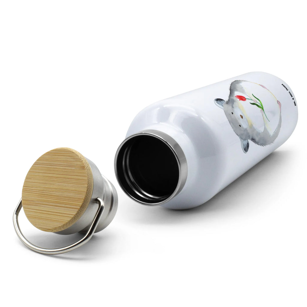 Butelka szynszyla kwiat Motywy zwierzęce, dobra energia, zabawne powiedzonka, zwierzęta