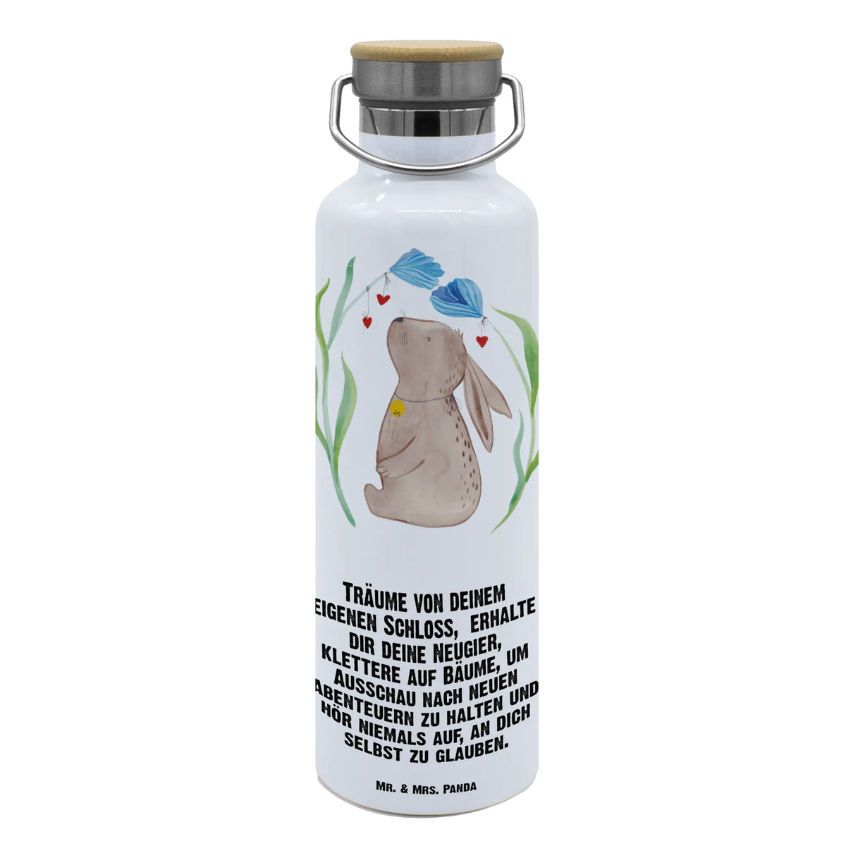 Drinks bottle Hare flower metall trinkflasche, Isolierte Trinkflasche, Getränkeflasche, Edelstahlflasche, getränkebehälter, große thermosflasche, Trinkbehälter, große trinkflasche, Trinkgefäß, metallflasche, Wasserflasche, große wasserflasche, isolier trinkflasche, thermobottle, Thermosflasche, Thermo-Trinkflasche, Warmhalteflasche, Trinkflasche, Vakuumflasche, Trinkflasche Aus Edelstahl, thermos trinkflasche, wasser trinkflasche, feldflasche, Ostergeschenke, Osterdeko, Geschenke zu Ostern, Ostern Geschenk, Osternest, Ostergeschenke Kinder, Ostern Kinder, Ostern, Osterhase, Geburt, Taufgeschenk, Kaninchen, Taufe, Träume, Kind, Erstes Kind, Hase, Hoffnung, Kindergeburtstag, Schwangerschaft, Geburtstag