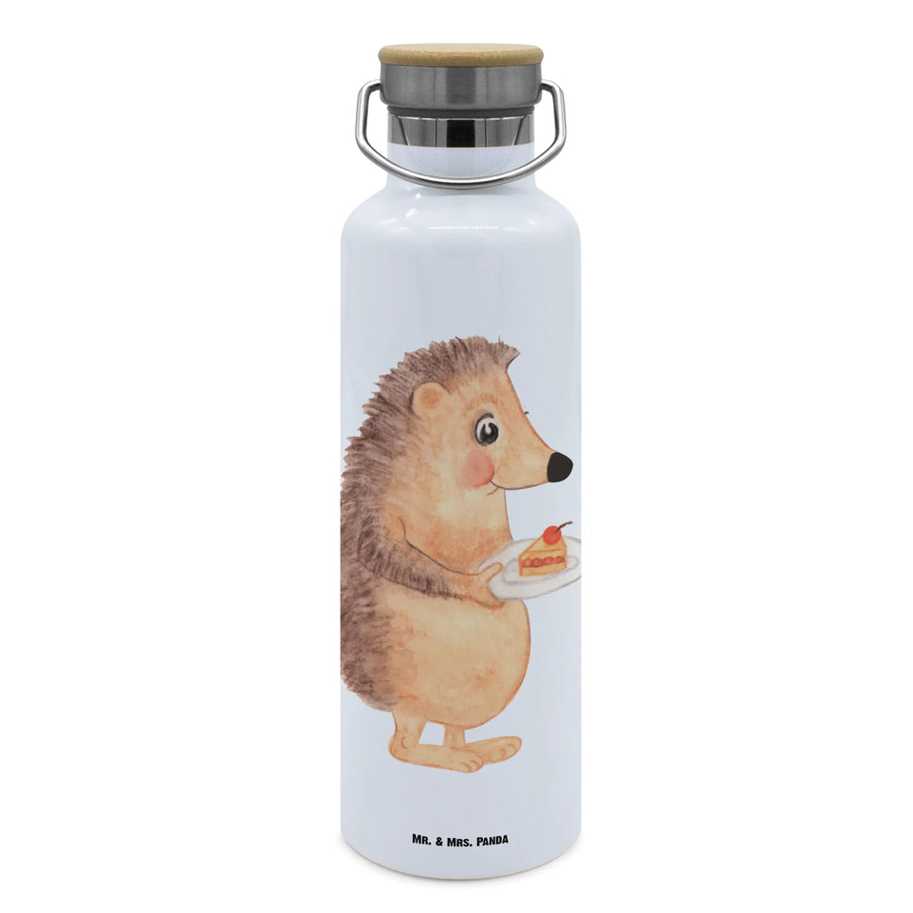 Drinks bottle Hedgehog piece of cake small animals, cute, funny, cute animal motives, hand drawn, small world, funny sayings, good mood, happy, gifts, gift ideas, special gifts, animal lover, card, cake, baking gift, birthday cake, food saying, hedgehog, bake cake, invitation party