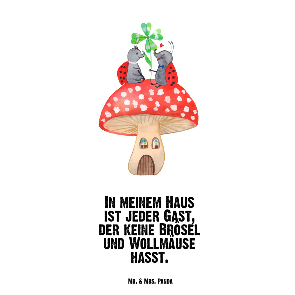 Drinks bottle ladybug toadstool small animals, cute, funny, cute animal motives, hand drawn, small world, funny sayings, good mood, happy, gifts, gift ideas, special gifts, animal lover, card, house of fleshy fungi, ladybird, toadstool, flat, at home, house