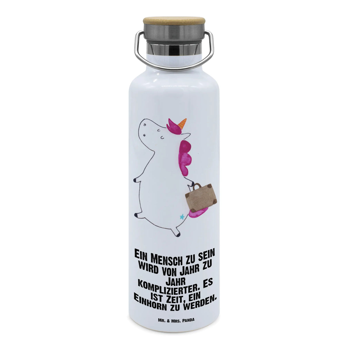 Trinkflasche Einhorn Koffer metallflasche, Trinkflasche, metall trinkflasche, getränkebehälter, Trinkgefäß, Isolierte Trinkflasche, Thermo-Trinkflasche, Warmhalteflasche, wasser trinkflasche, große wasserflasche, Wasserflasche, thermobottle, Edelstahlflasche, Getränkeflasche, isolier trinkflasche, Trinkflasche Aus Edelstahl, Trinkbehälter, Thermosflasche, feldflasche, große thermosflasche, große trinkflasche, thermos trinkflasche, Vakuumflasche, Unicorn, Einhorn, Einhörner, Einhorn Deko, Spaß, Witzig, Koffer, Gepäck, Kind, Lustig, Albern, Abenteuer, Verreisen, Reise, Erwachsen