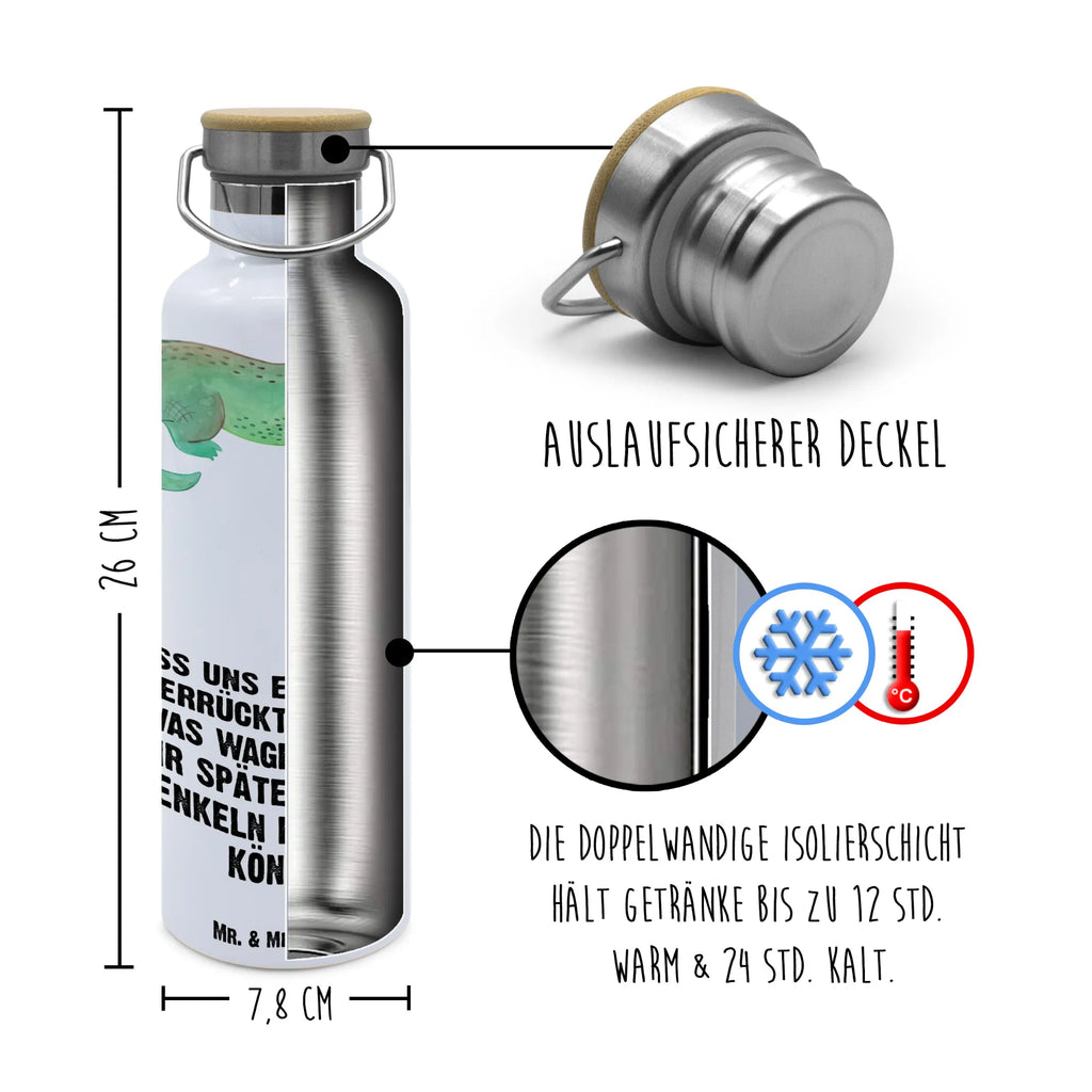 Butelka Krokodyl große trinkflasche, Vakuumflasche, Edelstahlflasche, thermos trinkflasche, Thermo-Trinkflasche, Trinkgefäß, metall trinkflasche, Isolierte Trinkflasche, getränkebehälter, Thermoflasche, metallflasche, thermobottle, Getränkeflasche, Trinkflasche Aus Edelstahl, Wasserflasche, Isolierflasche, Trinkflasche, Trinkbehälter, große thermosflasche, große wasserflasche, wasser trinkflasche, Edelstahl Trinkflasche, isolier trinkflasche, Thermosflasche, Meer, Urlaub, Meerestiere, Krokodil, Beste Freundin, Krokodile, Freundin, Spontan sein, Reiselust, Verrückt sein, Abenteuerlust, Lieblingsmensch