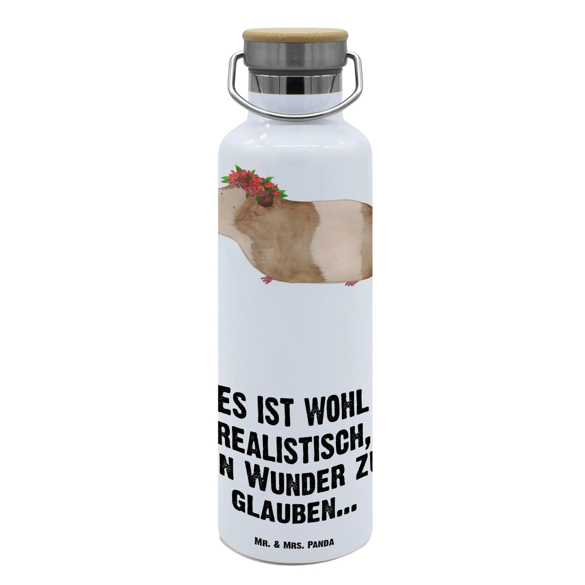 Trinkflasche Meerschweinchen Weisheit