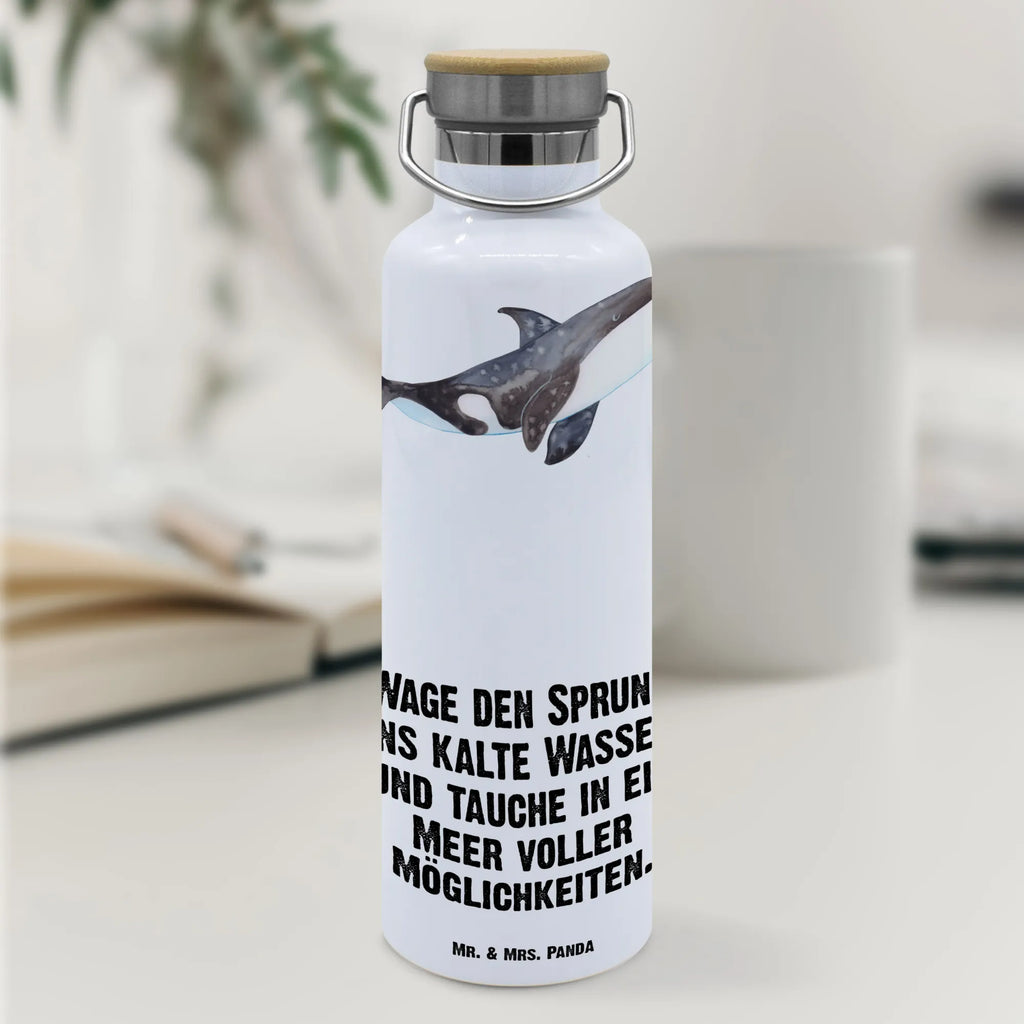 Trinkflasche Orca, Arbeit, Meer, Wal, Motivation, Büro, Wasserflasche