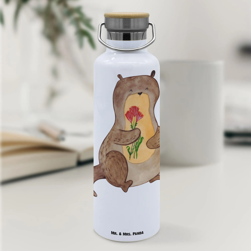 Drinks bottle otter Bunch of flowers otter, marten, sea otter, European otter, water mammal, aquatic animal, baby otter, predator, water, otter gifts, animal lover, gift ideas for animal lovers, animal, mammal, water animal, gifts for people in love, Otter Sea Otter Lake Otter