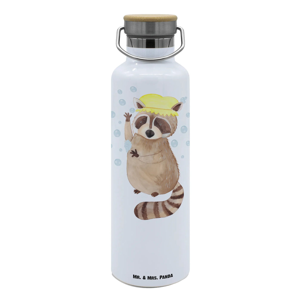 Trinkflasche Waschbär Isolierte Trinkflasche, feldflasche, Vakuumflasche, metallflasche, wasser trinkflasche, große wasserflasche, metall trinkflasche, große thermosflasche, Trinkbehälter, isolier trinkflasche, Thermo-Trinkflasche, Getränkeflasche, getränkebehälter, Trinkflasche, Warmhalteflasche, Wasserflasche, Trinkgefäß, thermos trinkflasche, Edelstahlflasche, große trinkflasche, Thermosflasche, Trinkflasche Aus Edelstahl, thermobottle, Lustige Sprüche, Tiere, Tiermotive, Gute Laune, Waschbär, Seifenblasen, Fröhlich, Tagträumen, Waschen, Plan