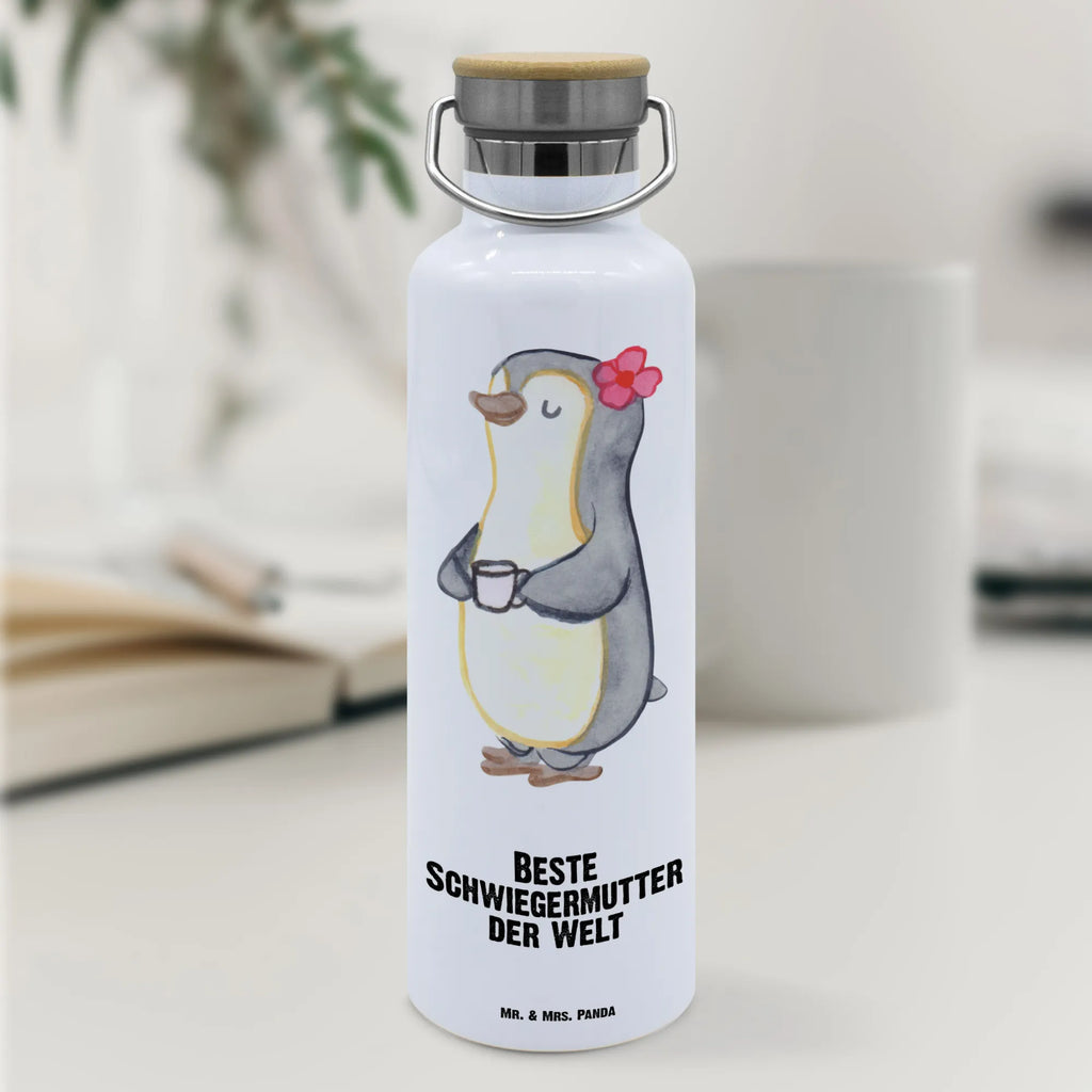 Trinkflasche Pinguin Beste Schwiegermutter der Welt große thermosflasche, Edelstahlflasche, große wasserflasche, Vakuumflasche, isolier trinkflasche, Isolierflasche, metall trinkflasche, Edelstahl Trinkflasche, Trinkbehälter, Thermo-Trinkflasche, Thermosflasche, getränkebehälter, Getränkeflasche, Thermoflasche, thermobottle, Wasserflasche, wasser trinkflasche, große trinkflasche, Trinkflasche, Trinkgefäß, metallflasche, Isolierte Trinkflasche, thermos trinkflasche, Trinkflasche Aus Edelstahl, Geschenkidee, Geschenk, Schenken, Mitbringsel, Geburtstag, Geburtstagsgeschenk, für, Danke, Dankeschön, Bedanken, Freude machen, Geschenktipp, Schwiegereltern, Schwiegermama, Mama, Angeheiratet, Mutter, Schwiegermutter, Mutter Des Ehepartners