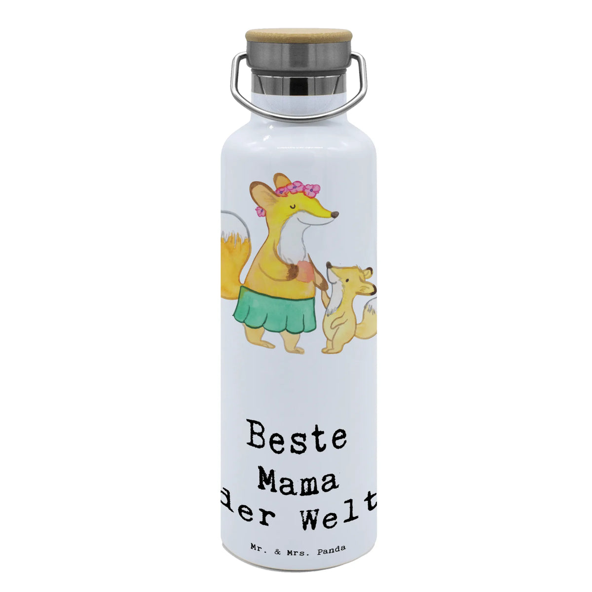 Drinks bottle Fox best mom in the world for, thank you, gift, giving, birthday, birthday present, gift idea, souvenir, make you happy, gift tip, Mommy, Mama, Best, Mother's Day, Thank You, Mutti, Ma, Best Mom, Daughter, Mother, Son, Super Mom