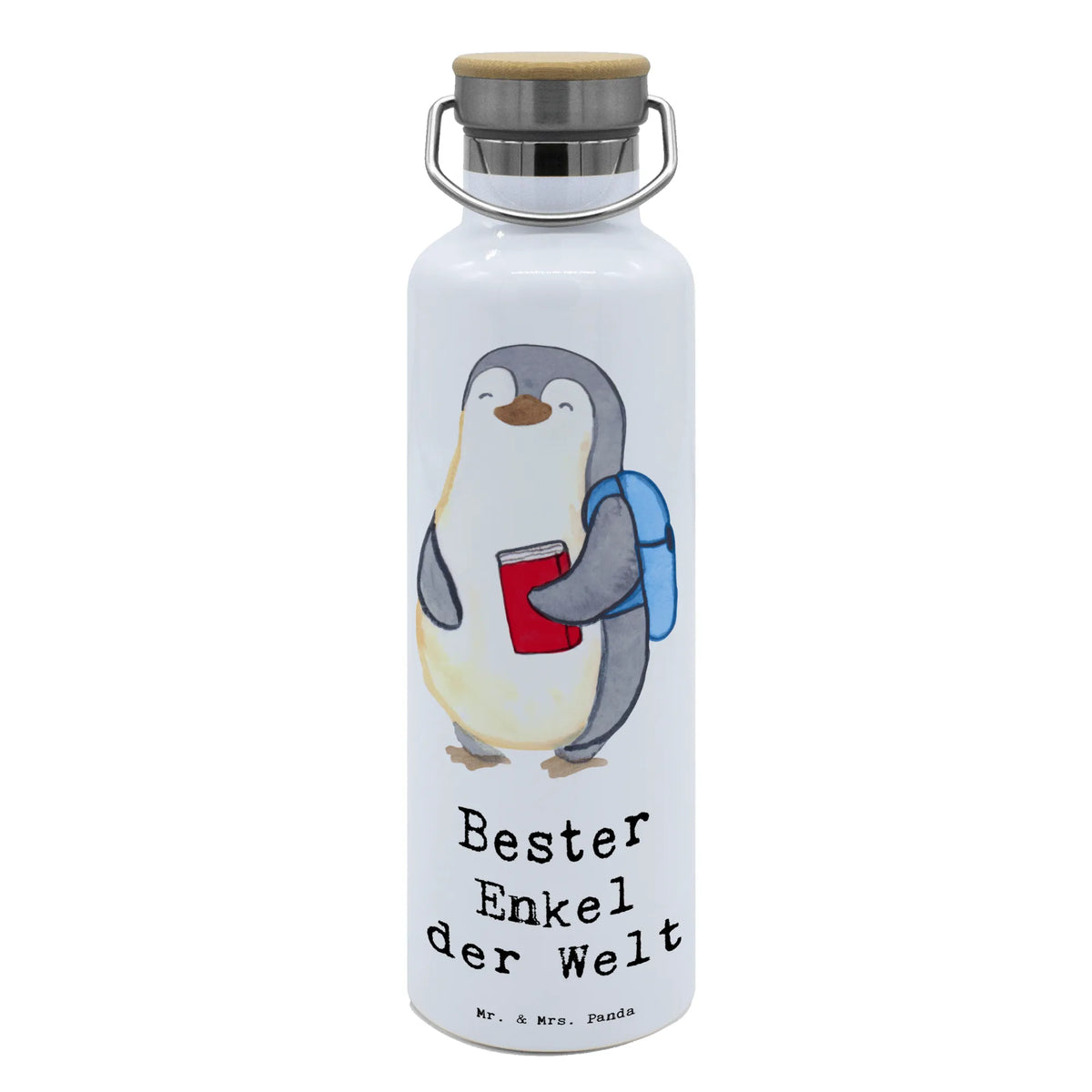 Trinkflasche Pinguin Bester Enkel der Welt isolier trinkflasche, Warmhalteflasche, Edelstahlflasche, große thermosflasche, wasser trinkflasche, Isolierte Trinkflasche, Trinkflasche, thermos trinkflasche, Wasserflasche, große trinkflasche, große wasserflasche, thermobottle, Trinkgefäß, Thermosflasche, Trinkflasche Aus Edelstahl, Getränkeflasche, Trinkbehälter, getränkebehälter, metallflasche, feldflasche, Thermo-Trinkflasche, metall trinkflasche, Vakuumflasche, Geschenkidee, Geschenk, Schenken, Mitbringsel, Geburtstag, Geburtstagsgeschenk, für, Danke, Dankeschön, Bedanken, Freude machen, Geschenktipp, Kind von Sohn, Oma, Enkelkind, Großsohn, Opa, Taufe, Kind von Tochter, Enkelsohn, Enkel