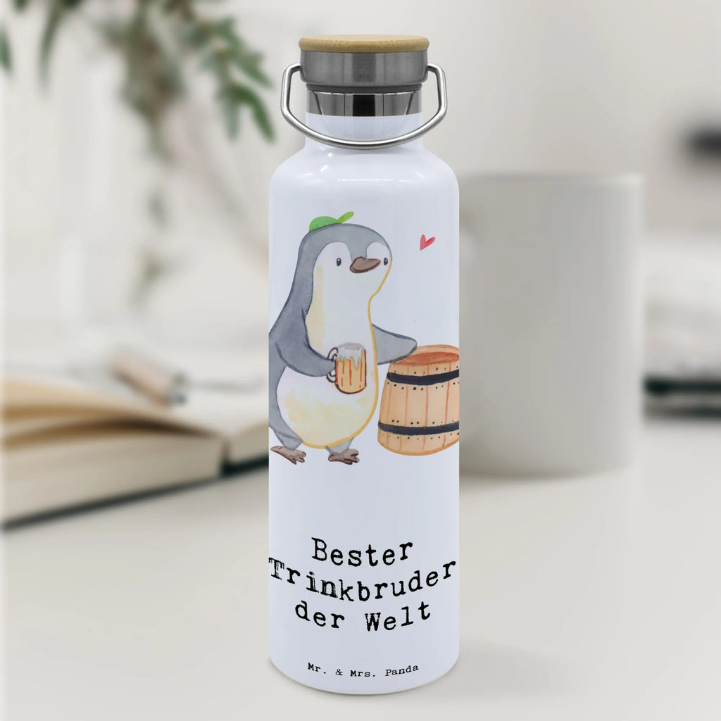 Trinkflasche Pinguin Bester Trinkbruder der Welt wasser trinkflasche, große thermosflasche, große wasserflasche, Thermosflasche, große trinkflasche, Trinkflasche, Isolierflasche, getränkebehälter, metallflasche, Isolierte Trinkflasche, metall trinkflasche, Trinkbehälter, Thermoflasche, Vakuumflasche, thermos trinkflasche, Trinkgefäß, thermobottle, Thermo-Trinkflasche, isolier trinkflasche, Getränkeflasche, Edelstahlflasche, Wasserflasche, Edelstahl Trinkflasche, Trinkflasche Aus Edelstahl, Geschenkidee, Geschenk, Schenken, Mitbringsel, Geburtstag, Geburtstagsgeschenk, für, Danke, Dankeschön, Bedanken, Freude machen, Geschenktipp, Kleinigkeit, Party, Kumpel, Kumpane, Trinkbruder, Trinkkumpel, Trinken, Saufkumpane