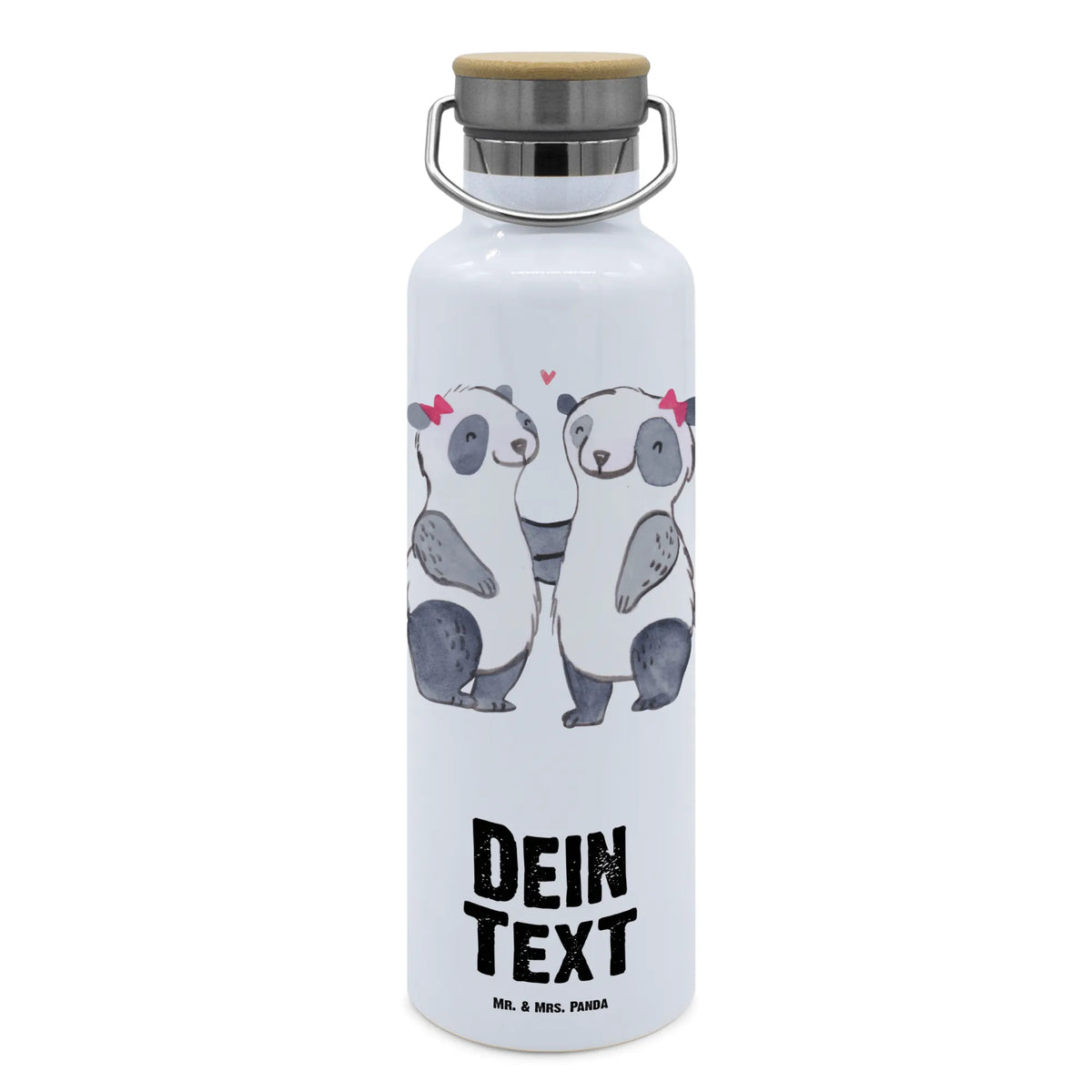 Personalised drinks bottle panda Best half-aunt in the world for, thank you, gift, giving, birthday, birthday present, gift idea, souvenir, make you happy, gift tip, family, best aunt, aunt, step siblings, step aunt, Half aunt, step, trifle