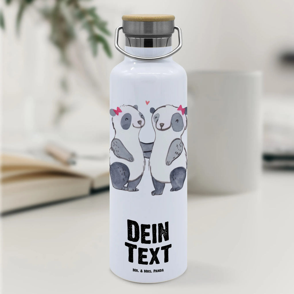 Personalised drinks bottle panda Best half-aunt in the world for, thank you, gift, giving, birthday, birthday present, gift idea, souvenir, make you happy, gift tip, family, best aunt, aunt, step siblings, step aunt, Half aunt, step, trifle