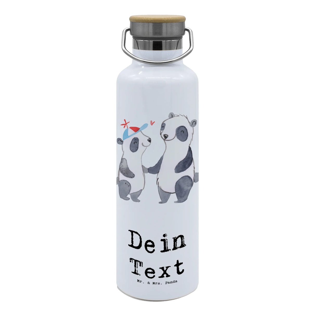 Personalised drinks bottle panda best dad in the world for, thank you, gift, giving, birthday, birthday present, gift idea, souvenir, make you happy, gift tip, papa, little thing, family, dad, papi, parents, Father, gift father, man, best, daddy