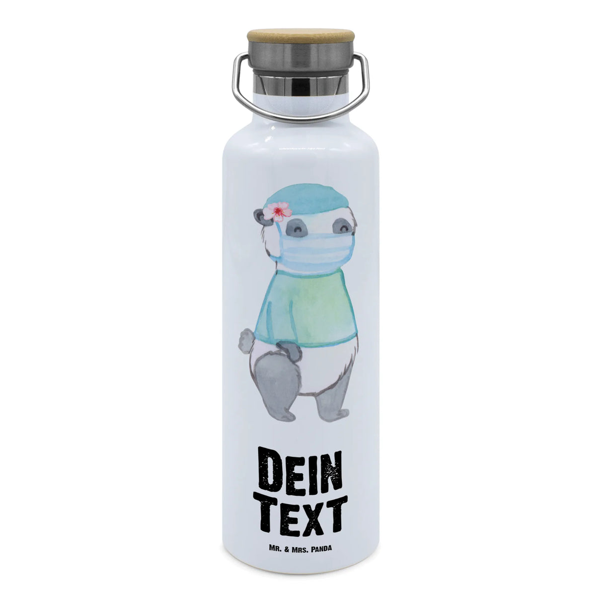 Personalizowana butelka na wodę Chirurgiczka serce Zawód, Wykształcenie, Jubileusz, Pożegnanie, Emerytura, Kolega, Koleżanka, Prezent, Dawać, Pracownik, Współpracownik, Firma, Dziękuję, Dziękuję bardzo