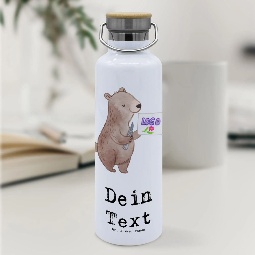 Personalised drinks bottle Visual Marketing Designer Heart gift, gift idea, best, farewell gift, passing exam, anniversary, retirement, promotion, job start, sayings, funny, profession