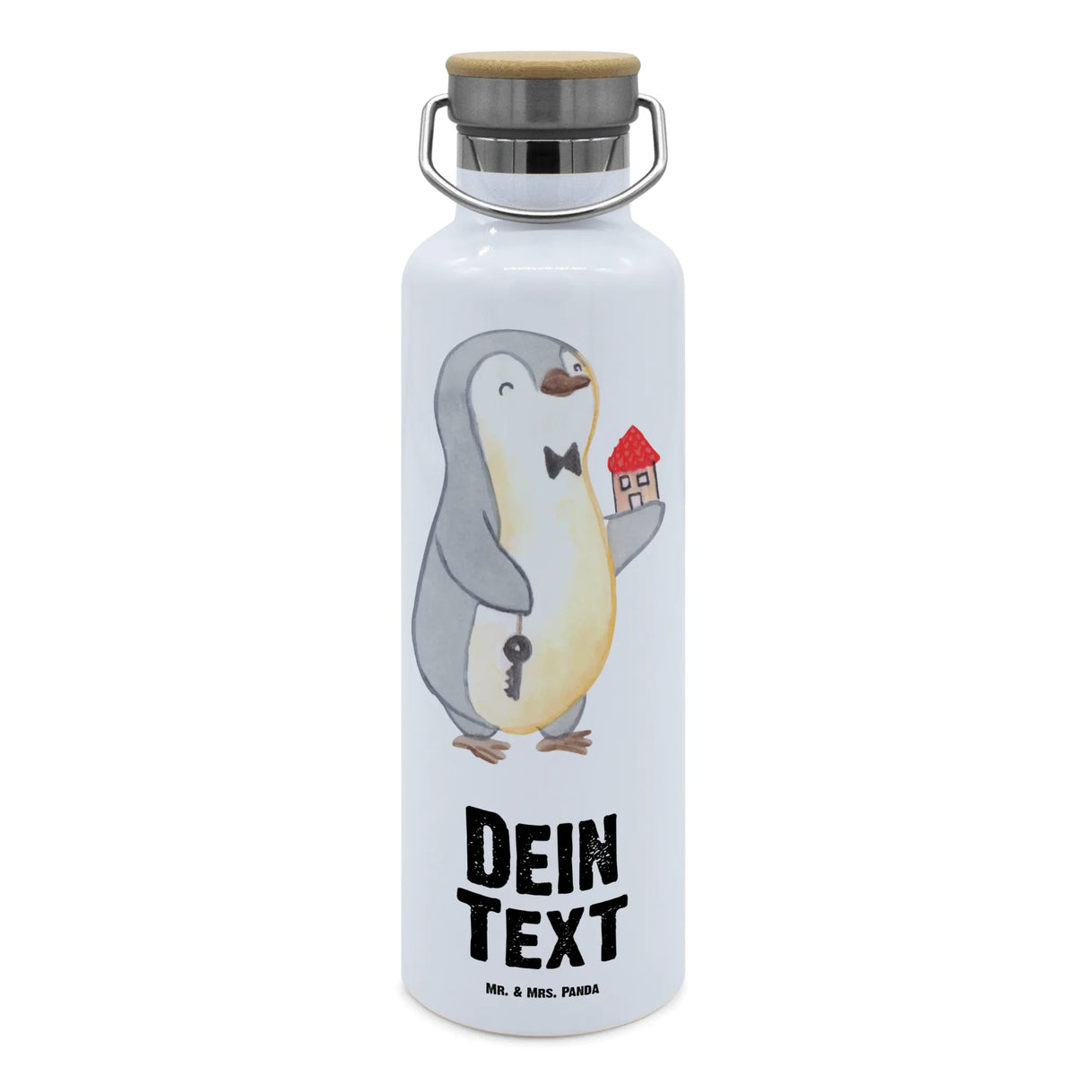 Personalised drinks bottle real estate agent Heart gift, gift idea, best, farewell gift, passing exam, anniversary, retirement, promotion, job start, sayings, funny, profession