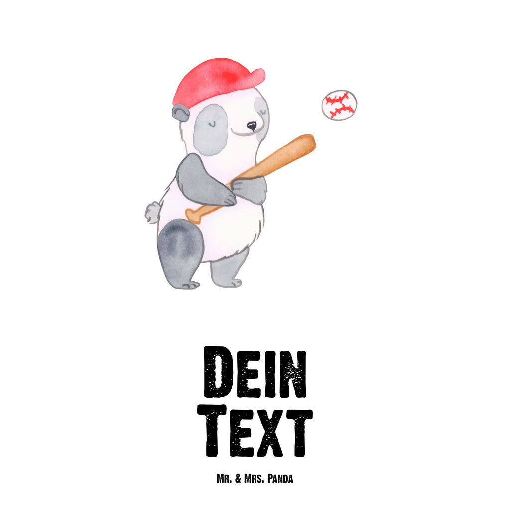 Personalised drinks bottle panda playing baseball Gift, sport, hobby, giving, thank you, award, profit, athlete, ball sports, baseball field, baseball club, baseball match, play baseball, baseball games