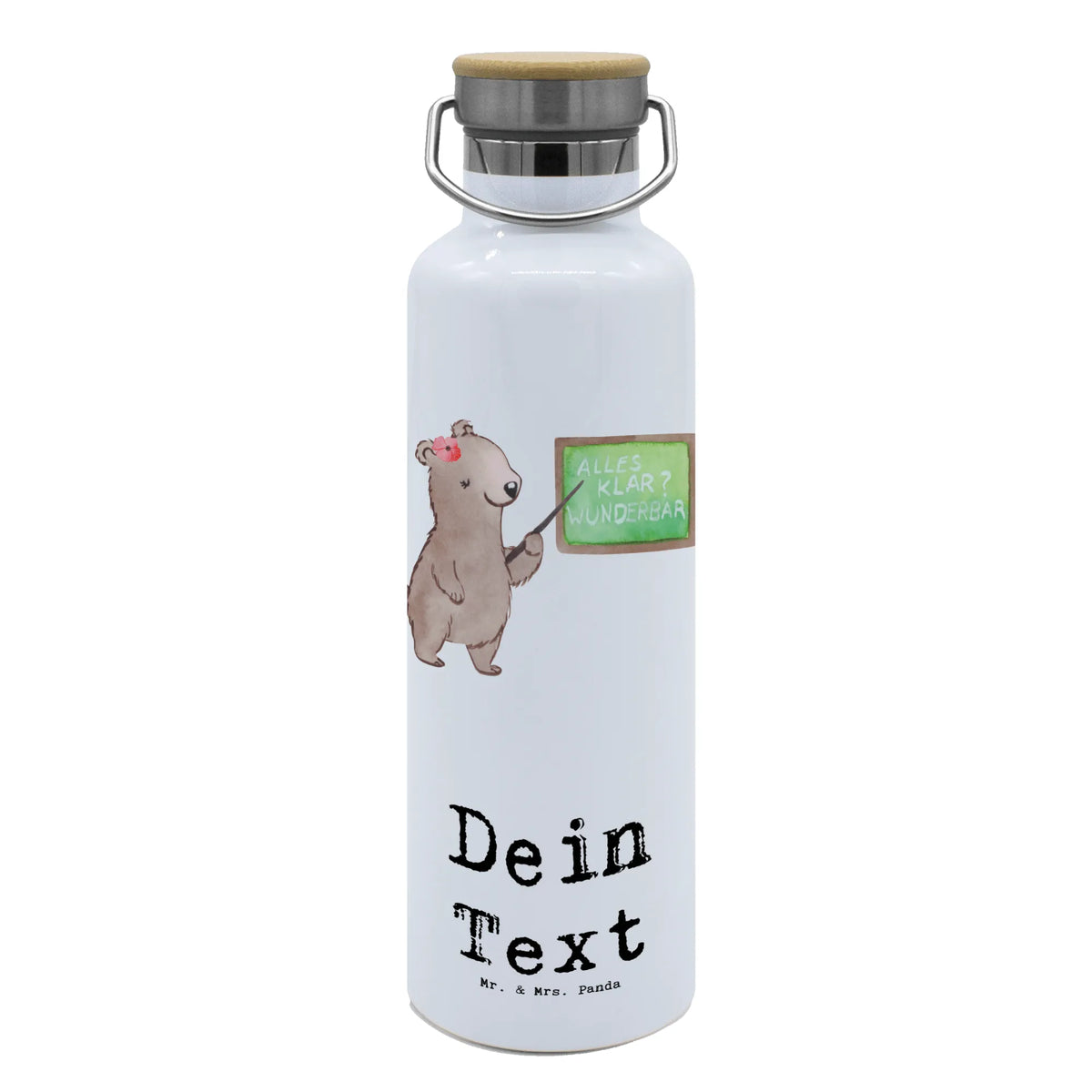 Personalizowana butelka na wodę Nauczycielka pływania serce Zawód, Wykształcenie, Jubileusz, Pożegnanie, Emerytura, Kolega, Koleżanka, Prezent, Dawać, Pracownik, Współpracownik, Firma, Dziękuję, Dziękuję bardzo