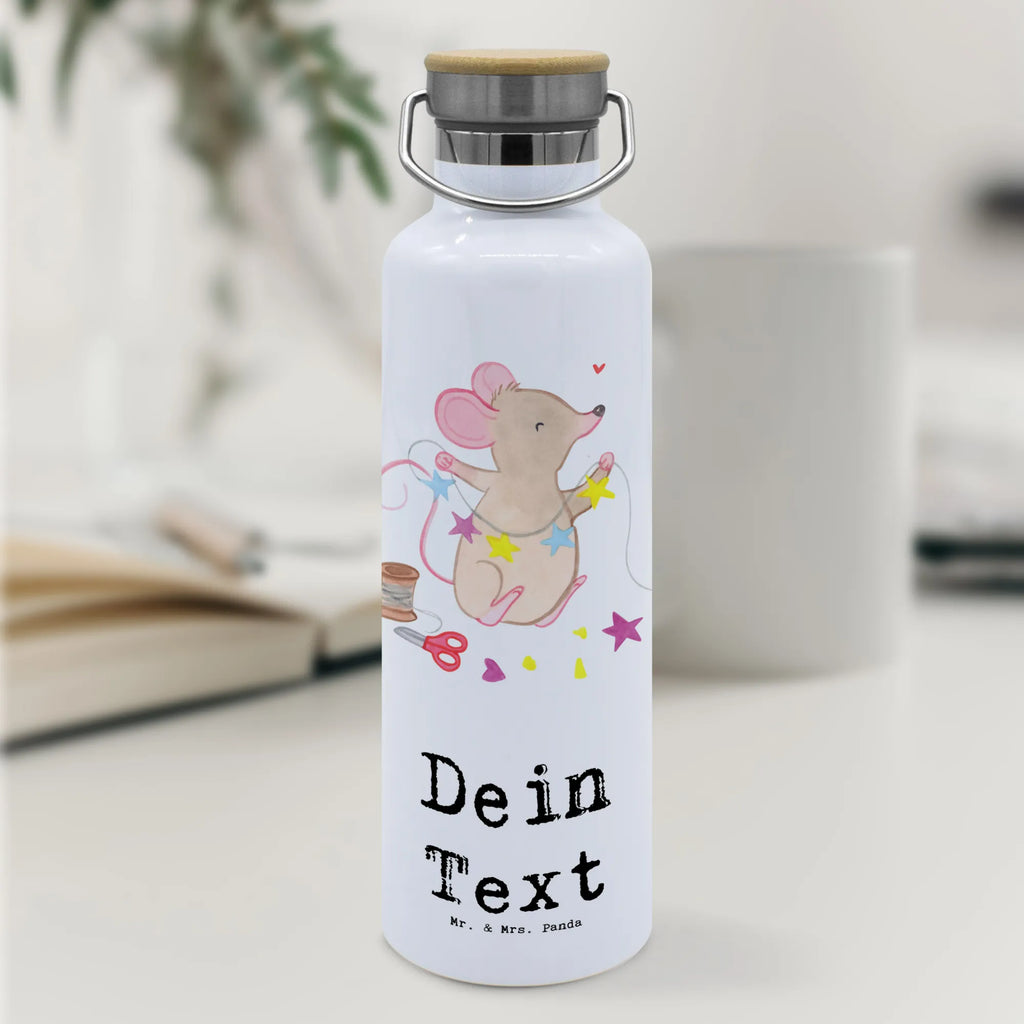 Personalised drinks bottle Mouse Craft Gift, sport, hobby, giving, thank you, award, profit, athlete, DIY, Crafts, creative crafts