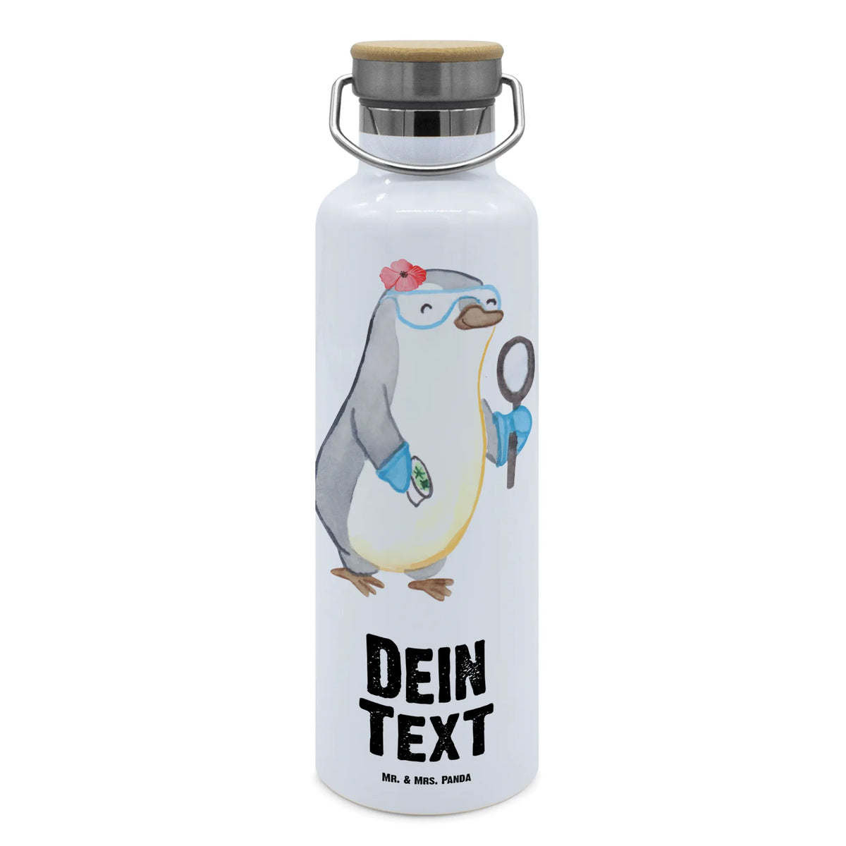 Personalised drinks bottle biologist Heart gift, sayings, gift idea, best, farewell gift, passing exam, anniversary, retirement, promotion, job start, profession
