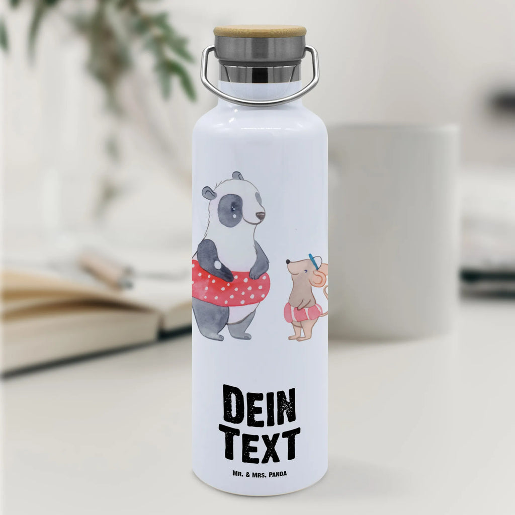 Personalised drinks bottle otter To swim Gift, sport, hobby, giving, thank you, award, profit, athlete, swimming lessons, Swimming, water sports