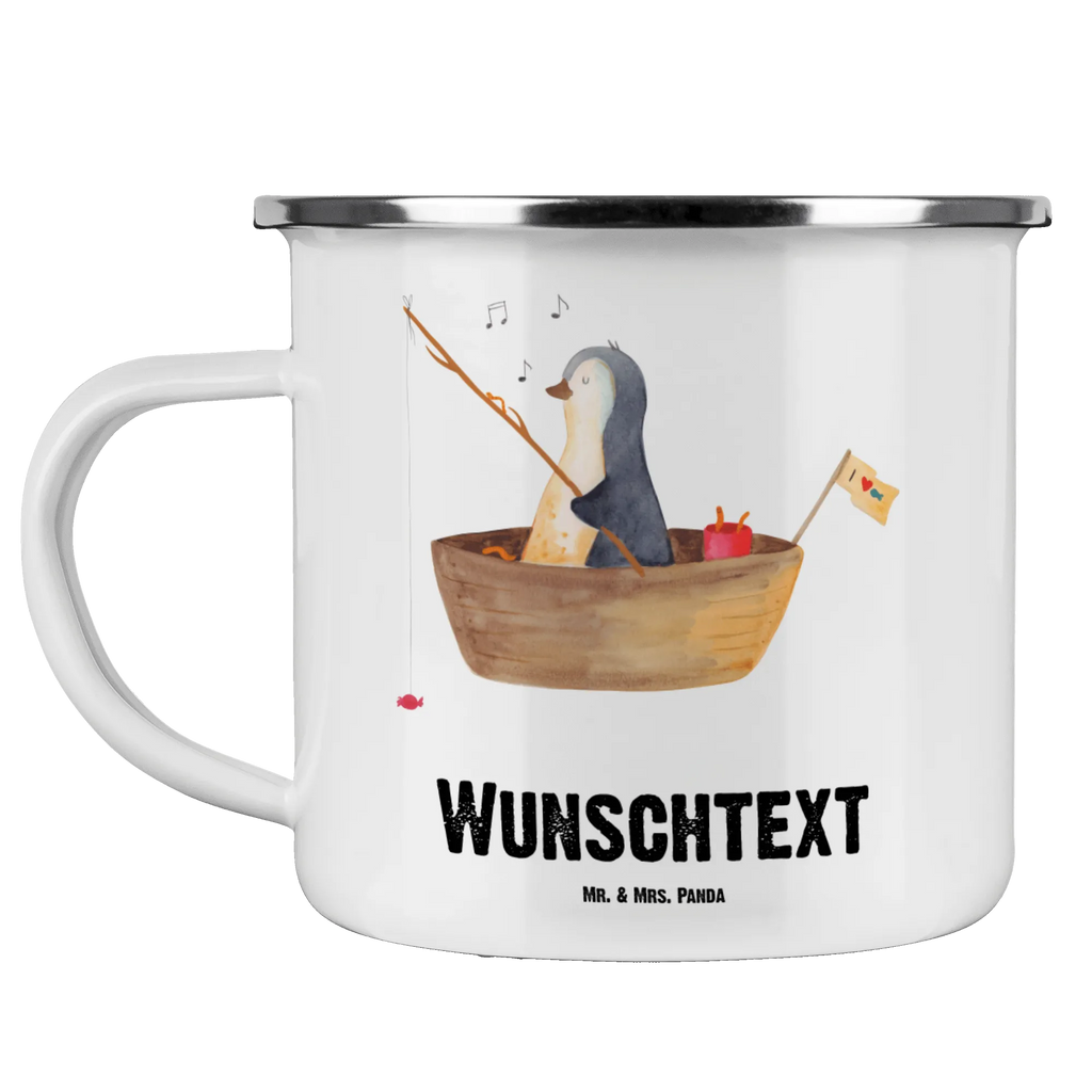 Personalisierte Emaille Tasse Pinguin Angelboot tassen bedrucken, Campingtasse personalisiert, tasse bedrucken, tasse mit namen, Emaille Tasse personalisiert, tasse selbst gestalten, personalisierte tassen, Namenstasse, personalisierte tasse, Campinggeschirr personalsisert, Emaille Tasse mit Namen, Campingtasse bedrucken, Pinguin, Geschenkidee Liebeskummer, Trennung, genießen, Pinguine, Neustart, Boot, Scheidung, Motivation, Angelboot, Neuanfang, Leben, Angeln, Lebenslust